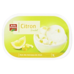 [992149] TRAY OF 1L.LEMON SORBET   BF