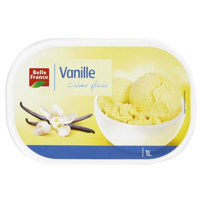 [992206] CREME GLACEE VANILLE BF BAC 1 L 520 G
