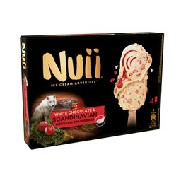 [990341] NUII Baies rouges des Montagnes Scandinaves & Chocolat Blanc x4