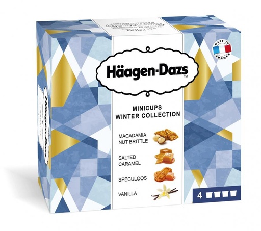[999060] Häagen-Dazs Minipots Fruit Collection x4 380ml
