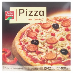 [952861] PIZZA CHORIZO FEU DE BOIS BF ETUI 400 G