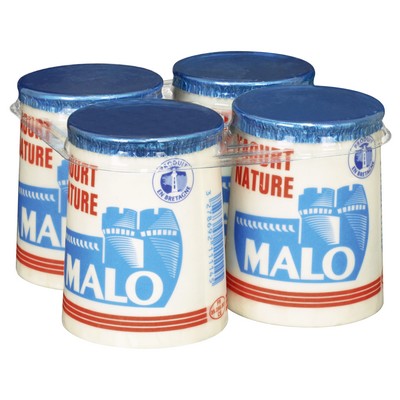 [834705] Malo Natural Yogurt 4-Pack Carton