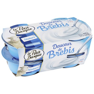 [580449] DOUCEUR BREBIS NATURE 4X100G LE PETIT BASQUE