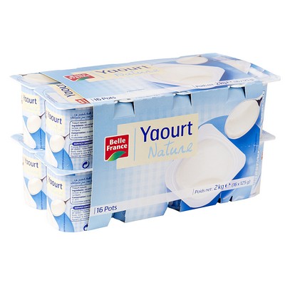 [675702] Natural Yogurt 16x125g Belle France