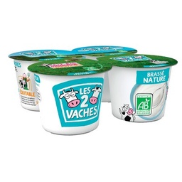 [678722] PLAIN YOGHOURT LES 2 VACHES X4