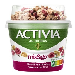 [670604] Activia Yaourt bifidus muesli framboise chia 1x170g