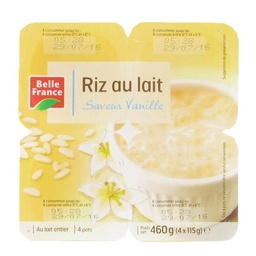 [666826] RICE PUDDING VANILLA 4X115G BF