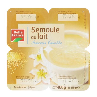 [676627] SEMOLINA MILK VANILLA X4 DBF