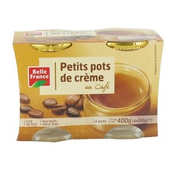[662361] PETIT POT DE CREME CAFE BF POT 4 X 100 G 