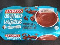 [672840] Andros Mousse Végétale Chocolat au lait de Coco 4x55g