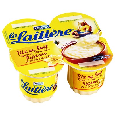 [671602] La Laitière Riz au lait vanille 4x115g