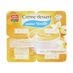 [674648] CREME DESSERT VANILLE BF POT 4 X 115 G 
