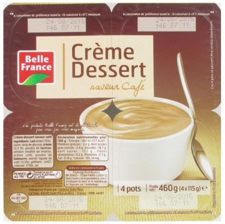 [771584] DESSERT CREAM COFFEE FLAVOUR X4 BF