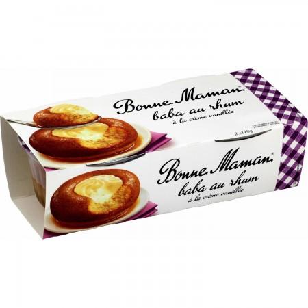 [680702] Dessert Patissier Baba Vanille,Rhum 2x140g