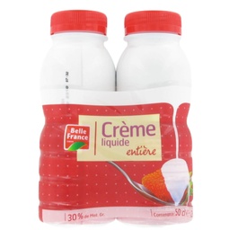 [498444] CREME LIQ ENTIERE UHT 30% MG BF BOUTEILLE 2 X 25CL