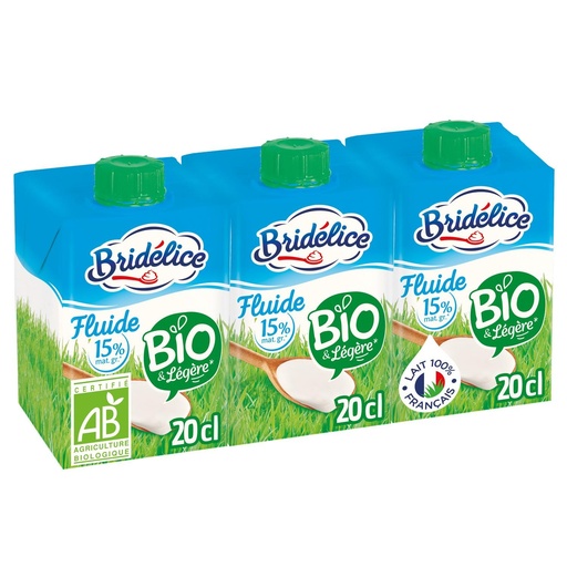 [545285] BLICE Organic UHT Cream 3x20cl SQ