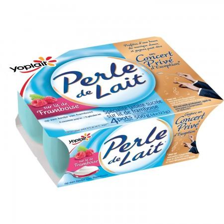 [715565] SLA PERLE DE LAIT SUR LIT A LA FRAMBOISE 125GX4