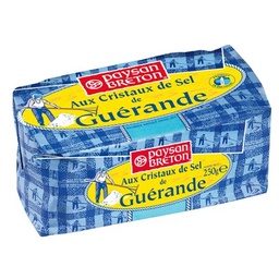 [684860] Paysan Breton - Beurre moulé aux cristaux de sel de Guérande 250gr