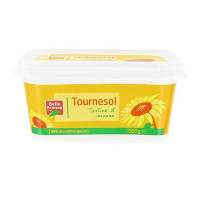 [679829] MARGARINE DOUX TOURNESOL BF BARQUETTE 500 G