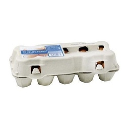[663245] OEUF FRAIS ELEV SOL CALIBRE MOYEN X 10 EP BOITE