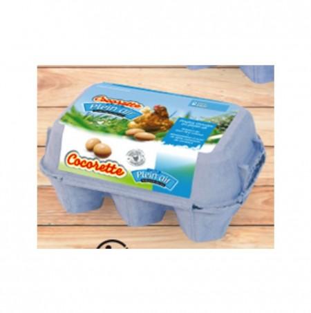 [542787] BT 6 OEUFS MOY P.AIR COCO