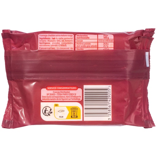 [567503] CHEDDAR EXTRA MATURE BF FILM 200 G 