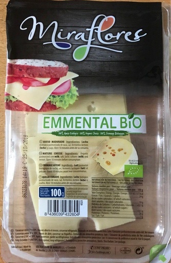 [599423] ORGANIC EMMENTAL IN SLICES