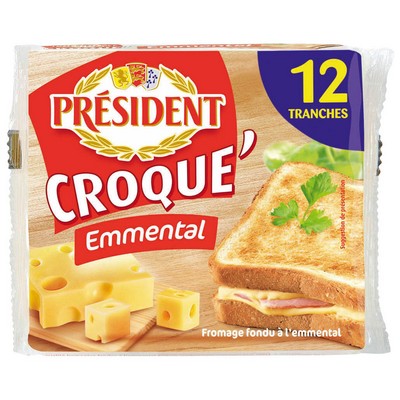 [699306] SLICES OF CROQ.EMMENTAL X12 PRES