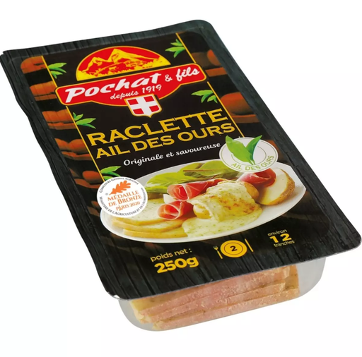 [761221] RACLETTE A L'AIL DES OURS 250 GR 28% MG AU LAIT THERMISE DE VACHE