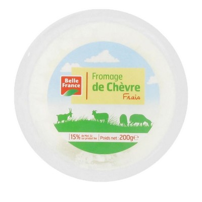 [687228] FROMAGE DE CHEVRE FRAIS BF COQUE PLASTIQUE 200 G 
