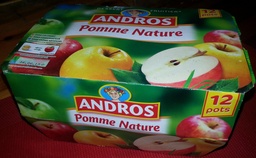 [591909] Andros Compote Pomme Nature 12x100g