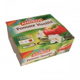 [938266] Andros Compote Pomme Vanille 4x100g