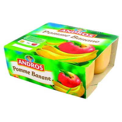 [938027] BANANA APPLE FRUIT SAUCE 4X100.ANDROS