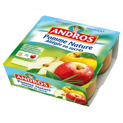 [938043] LIGHT  APPLE FRUIT SAUCE 4X100.ANDROS