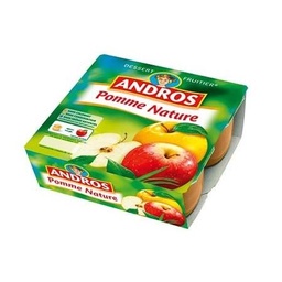 [928705] Andros Compote Pomme Nature 4x100g