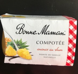 [938365] Bonne Maman Compotée ananas au rhum 2x130g