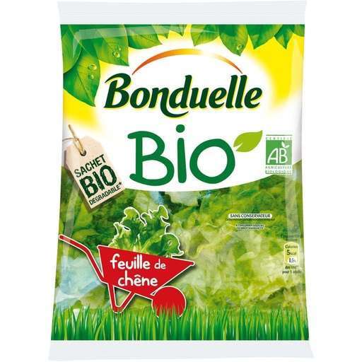 [966804] Salade Bonduelle feuille chêne verte bio   100g