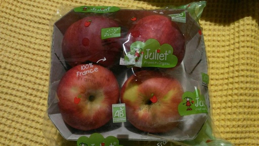 [531343] ORGANIC APPLE TRAY X4 JULIET