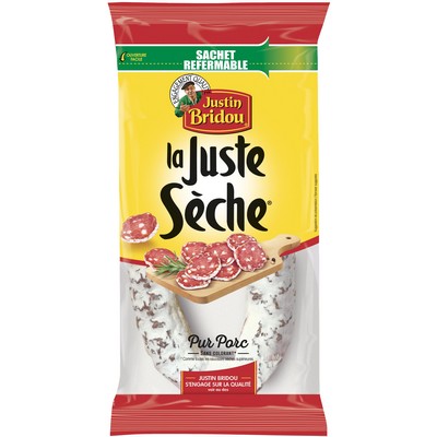 [825323] Saucisse sèche Justin Bridou La Juste Sèche Nature - 275g