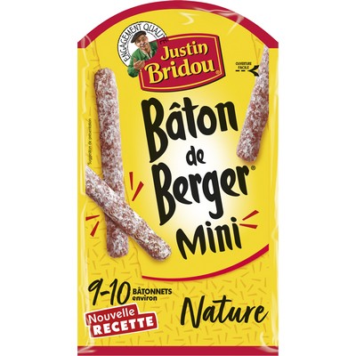 [923326] Saucisson Bâton de Berger Mini Justin Bridou Nature 9 bâtonnets - 100g