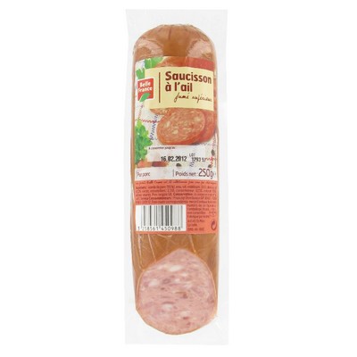[910406] SAUCISSON A L AIL FUME SUPERIEUR BF FILM 250 G