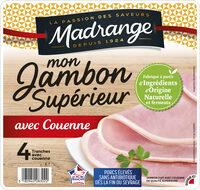 [827527] MON JAMBON SUPERIEUR AVEC COUENNE CSN 4T 160G VPF MADRANGE