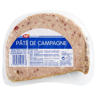 [919142] PATE DE CAMPAGNE DEMI LUNE EP FILM 300 G