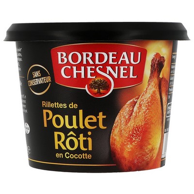 [931147] BORDEAU CHESNEL SPECIALITE CHARCUTIERE AU POULET RÔTI EN COCOTTE 220G