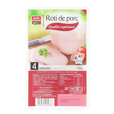 [944249] SUP. COOKED ROASTED PORK 4SLICES BF