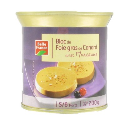 [910281] BLOC DE FOIE GRAS DE CANARD BF BOITE OF 200 G 