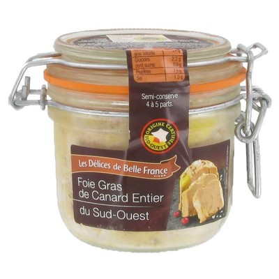 [910307] FOIE GRAS DE CANARD ENTIER IGP DBF VERRINE 180 G