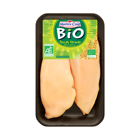 [829002] X4 ORGANIC FARM CHICKEN ESCALOPE X2 MC