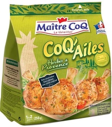 [880740] COQ AILES BARBECUE SAC 250G MAITRE COQ