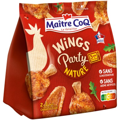 [847467] WINGS PARTY NATURE MAITRE COQ SACHET 400G